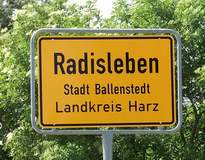 Ortseingangsschild Radisleben